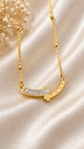 Luxury Roman Crystal Gold Pendant Necklace ✨