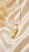 Cute Enamel Fish Pendant Necklace ✨