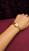 Elegant Floral Gold Bracelet