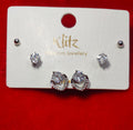 ✨ 3 in 1 Premium Diamond Look Ear Tops Set