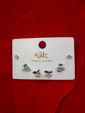 ✨ 3 in 1 Premium Diamond Look Ear Tops Set