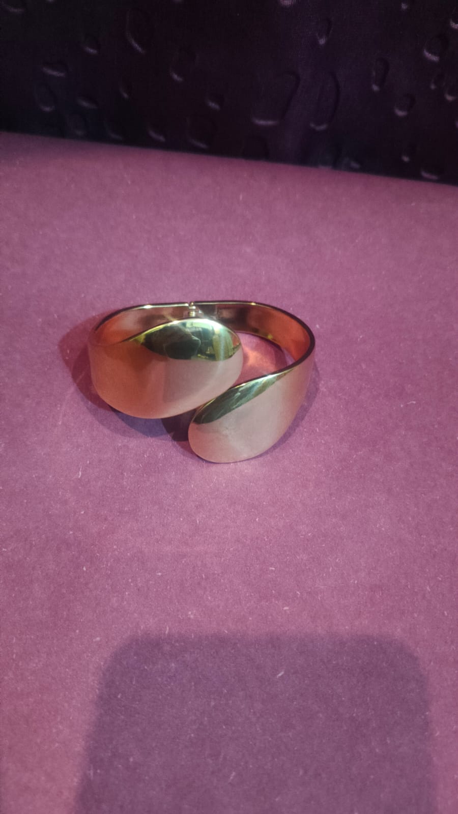 Bold Glossy Gold Cuff Bracelet