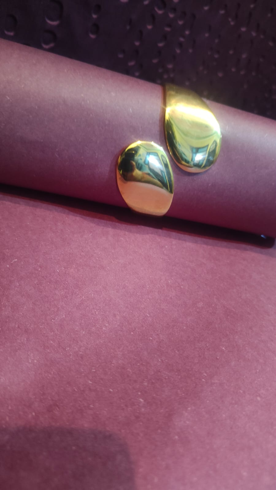 Bold Glossy Gold Cuff Bracelet