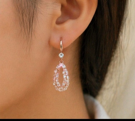 Luxury Crystal Teardrop Dangle Earrings ✨