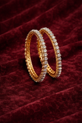 Luxury Crystal Studded Gold Bangles