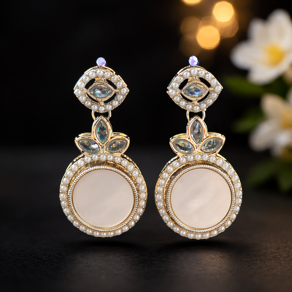 Customizable Color Stone Stud Earrings