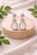 Customizable Teardrop Crystal Dangle Earrings