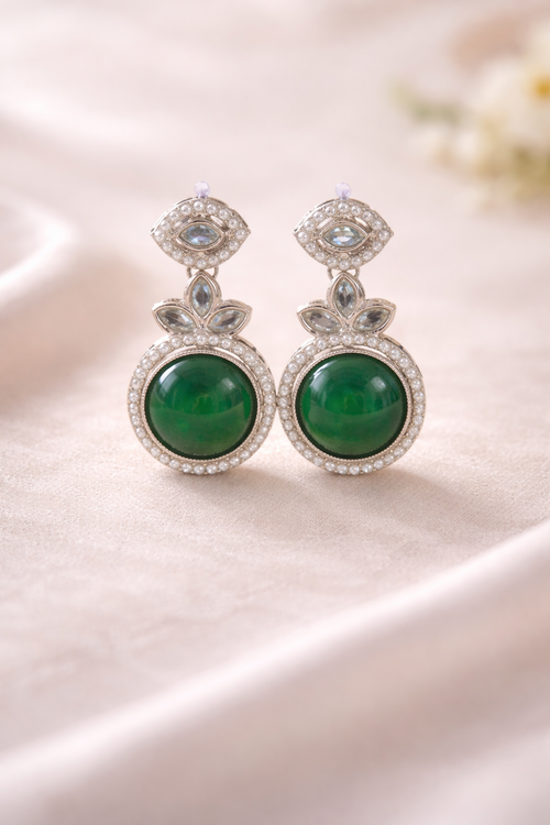 Customizable Color Stone Stud Earrings